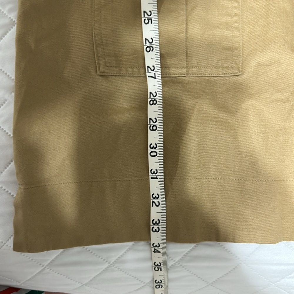 Loft Tan Short Sleeve Shirt Dress - Picture 5 of 6